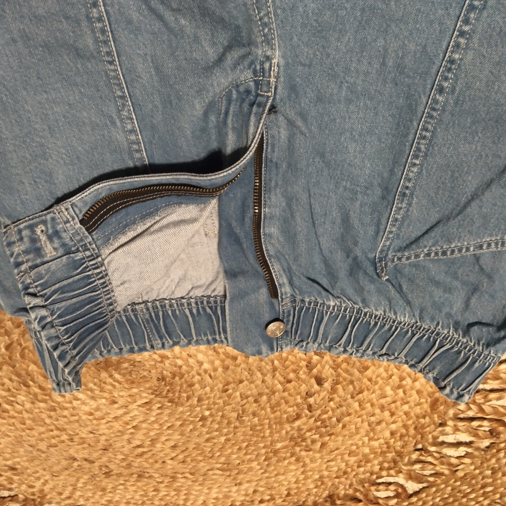 Madewell Blue Denim Elastic-Waist Jean Shorts - Picture 9 of 9